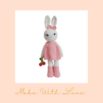 Load image into Gallery viewer, Callie Bunny in Dress Amigurumi Plush Toy
