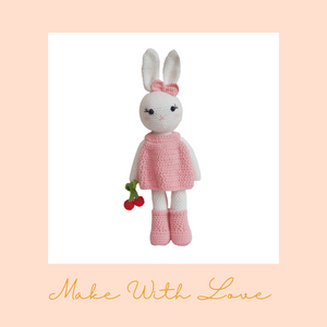 Callie Bunny in Dress Amigurumi Plush Toy