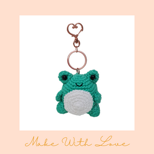 Hoppy Cutie Froggy Amigurumi Keychain