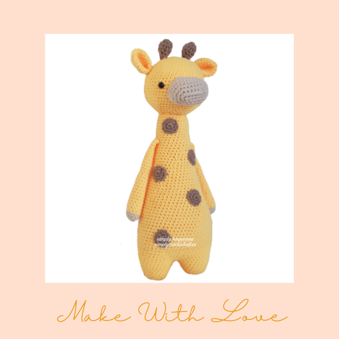 Jeff Giraffe Amigurumi Plush Toy