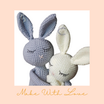 Load image into Gallery viewer, Riley The Sibling Bunny Amigurumi Plush Toy
